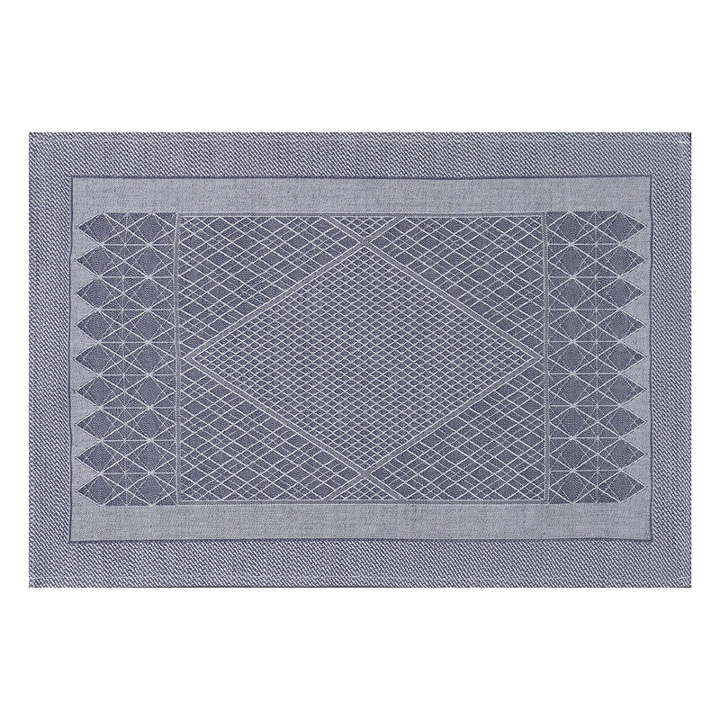 Placemat Club Satin Blue 53x33 89% cotton / 11% linen, , hi-res image number 0